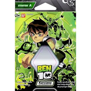 Desková hra BEN 10 SBĚRATELSKÁ KARETNÍ HRA BANDAI - STARTOVACÍ BALÍČEK - STARTER A