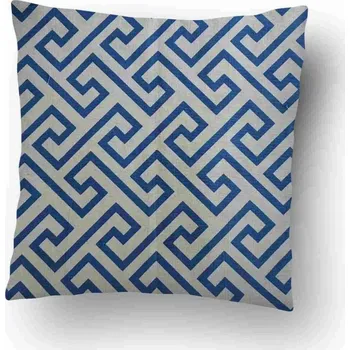 Polštář Povlak na polštářek Geometry modrý 3 - 40x40 cm