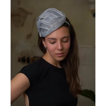 Brož Dámský fascinátor Seeberger – bledě modrý Velikost: Unisize (S-XL)