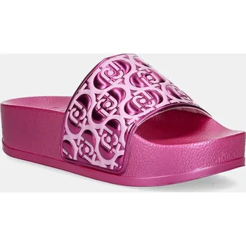 Dámské pantofle Pantofle Liu Jo MYKONOS 01 dámské, růžová barva, na platformě, BA5097EX252S3713 43X, EUR 37