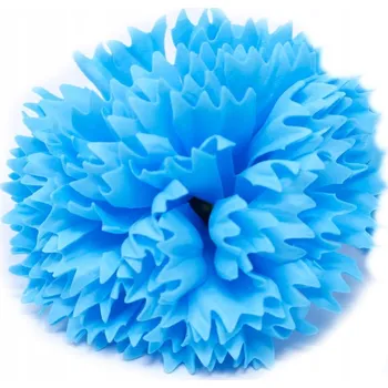 umělá květina MYDLENÉ KVĚTINY karafiát jako DÁREK k svátku, kytice modrá