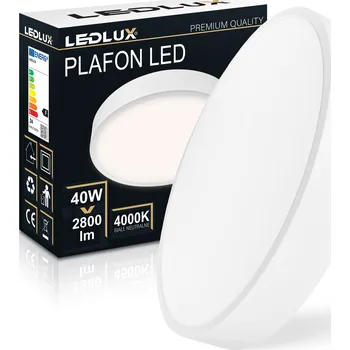 LEDLUX kulatý Stropní Svítidlo 40 x 40 cm bílé