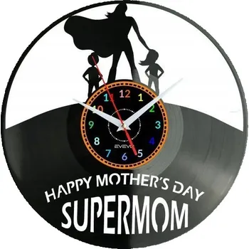 Hodiny DEN MATEK NÁSTĚNNÉ HODINY DEKORATIVNÍ MODERNÍ VINYLOVÁ DESKA VINYL NA PR