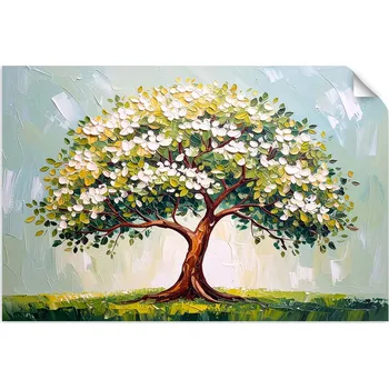 Obraz SAMOLEPICÍ DO OBÝVACÍHO POKOJE LOŽNICE Kvetoucí strom života 60x40
