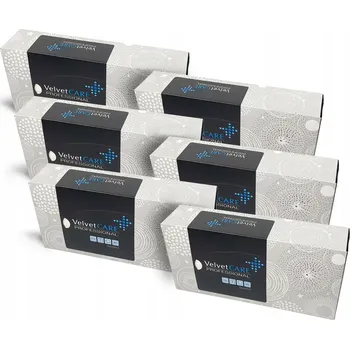 Papírový kapesník Hygienické kapesníčky Velvet Care v boxu 100 kusů, 2vrstvé, bílé, celulóza