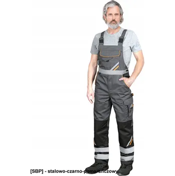Pracovní obuv Ochranné zahradnické kalhoty s laclem a reflexními pruhy PROM-B 52