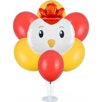 Balónek Sada balónků na stojanu - Kuřátko