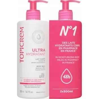 Tělové mléko Topicrem Ultra hydratant Lait Corps 2 x 500 ml hydratační tělové mléko