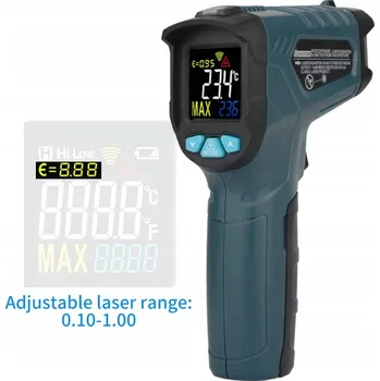 Domácí teploměr INFRAČERVENÝ TEPLOMĚR HANMATEK LCD