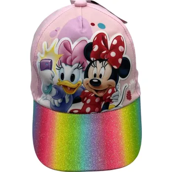 Kšiltovka Dívčí růžová kšiltovka Minnie mouse 01 Barva: Růžová