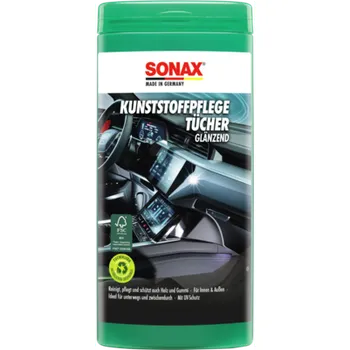 SONAX Čistící ubrousky na plasty, 25ks - lesk