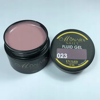 Lak na nehty Monarx Tekutý gel na nehty FLUID GEL 023 (bez HEMA/TPO) 15 ml.