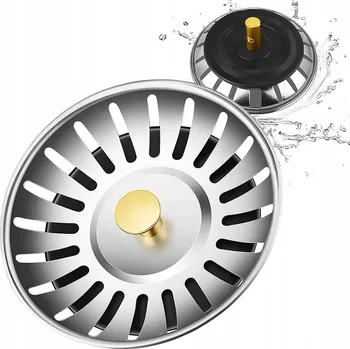 podložka do dřezu KOVové SÍTKO ZÁTKA DO DŘEZU VELKÁ