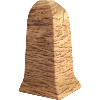 Vnější roh Vilo PVC 4 x 55, délka 10 cm, dub