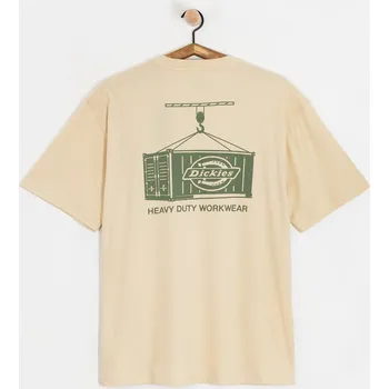 Pánské tričko Dickies Apison (wood ash) L, béžová