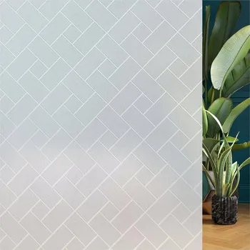 Okenní dekorace FÓLIE STATICKÁ OKENNÍ VITRÁŽ NA DVEŘE VZOR KVĚTINY 44,5X200 CM