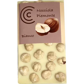 Čokoláda Choklid Oříšková čokoláda Bílá - Lískové oříšky Piemonte IGP