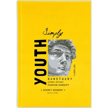 Diář Knižkový diář pro učitele 2026 A5 žlutý