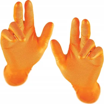 Pracovní rukavice GRIPPAZ NITRILOVÉ RUKAVICE 9/L PRO VÝMĚNU ŽÁROVEK XENON LED ODOLNÉ 2 KS