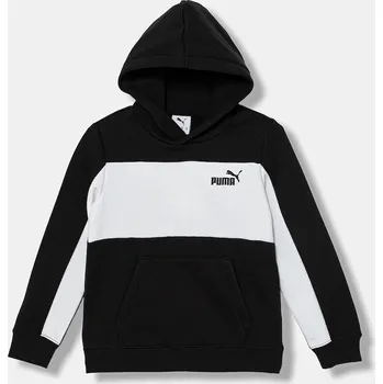 Chlapecká mikina Dětská mikina Puma ESS BLOCK Small Logo Hoodie FL B 690784 černá 99X, vel. 140