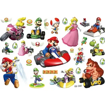 Odstranitelné tetování Tetování Super Mario Piniatowe Love 1 ks