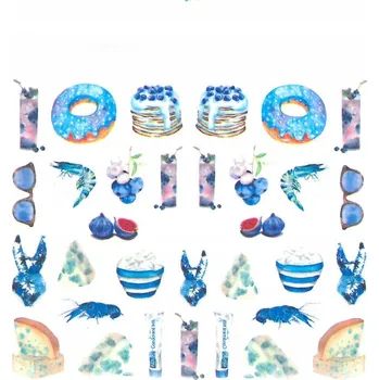 Přípravek na nehty Vodolepka na nehty SAMOLEPKY BN1798 moderní