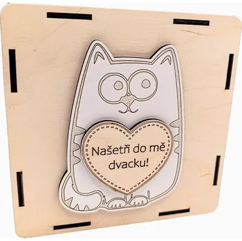 Pokladnička Dekorace z Řečice Pokladnička škrtací "kočička"