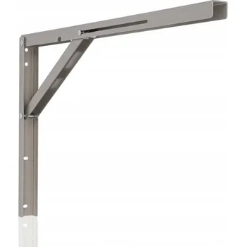 Koupelnový nábytek Skládací úhelník - konzole pod poličku L500, satén