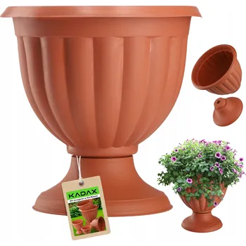 Květináč Oranžový plast Květináč Kadax 33,6 cm x 33,6 x 34 cm