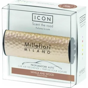 Vůně do auta Millefiori osvěžovač vzduchu ICON VANILLA & WOOD (Vanilka a dřevo)
