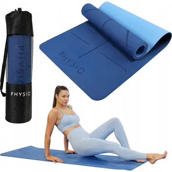 podložka na cvičení Podložka na cvičení Physiq 183 cm x 61 cm modrá