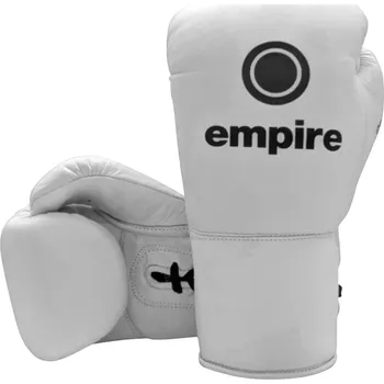 Boxerské rukavice Šněrovací rukavice EMPIRE MAXIMUS I Gloss - bílé