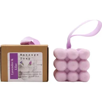 Mýdlo AW Aromatics Masážní mýdlo s esenciálními oleji Levandule & Šeřík 170 g