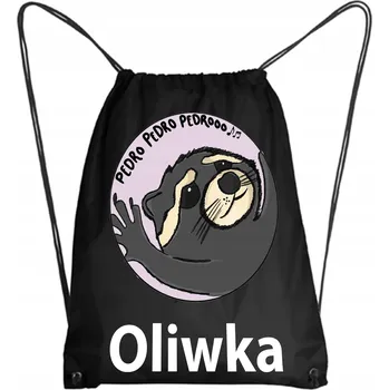 Školní Vak/Batoh na Tělocvik do Školky Školy PEDRO PEDRO Mýval + JMÉNO