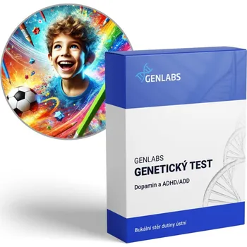 Diagnostický test GENLABS 1x Dopamin a ADHD/ADD (MTHFR, COMT, MAO-A, DRD2)