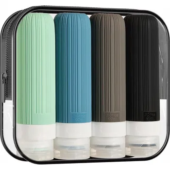 Kosmetická taška CESTOVNÍ KOSMETICKÁ TAŠKA S NÁDOBKAMI DO LETADLA LAHVIČKY CESTOVNÍ SADA 90ML