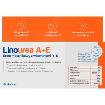 Pleťový krém Hydratační pleťový krém na den 50 ml Linourea A+E s ureou Ziołolek