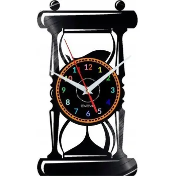 Hodiny PŘESÝPACÍ HODINY NÁSTĚNNÉ HODINY DEKORATIVNÍ MODERNÍ VINYLOVÁ DESKA VINYL JAKO DÁREK