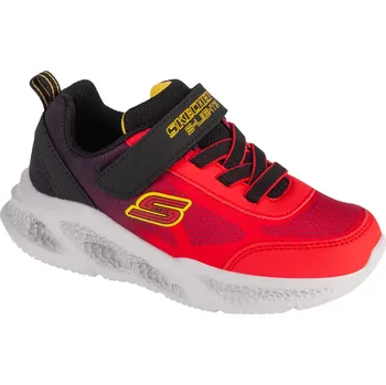 Chlapecká obuv Červeno-černé dětské svítící tenisky Skechers Meteor-Lights - Krendox 401495N-RDBK Velikost: 23