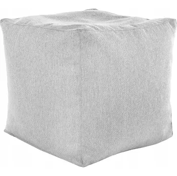 Taburet Taburet PLUSZOVÝ k sezení CUBO křeslo BÉŽOVÝ