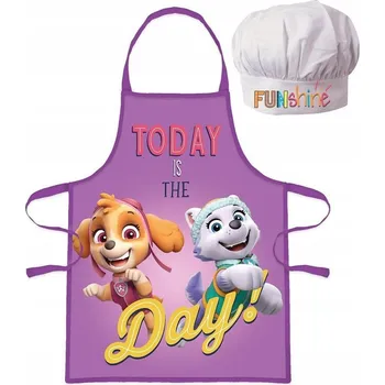 Kuchyňská zástěra Kuchyňská zástěra a čepice pro děti Tlapková patrola SKYE pro děti