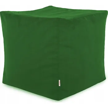 Taburet Taburet PLYŠOVÝ k sezení CUBO křeslo ZELENÝ