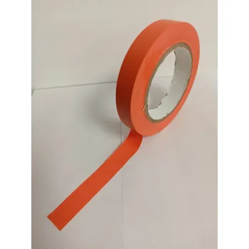 Lepicí páska Vinylová výstražná značkovací páska PVC tl. 0,17 ORANŽOVÁ 20 mm / 33 m