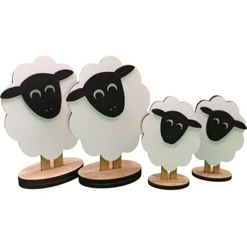 Dekorace z Řečice Set oveček 2×14cm,2×8cm♥️