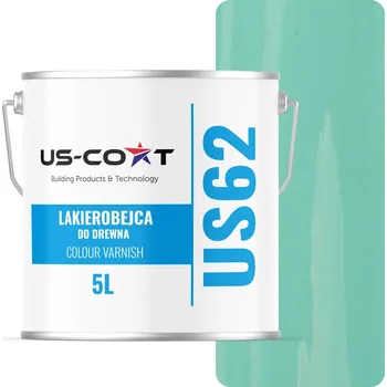 barva a nátěr na dřevo Lazurovací lak US-Coat 5 l zelená satén