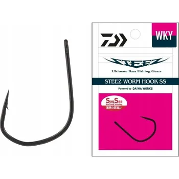 Rybářský háček Daiwa Steez Worm Hook SS WKY 6 Háčky ks