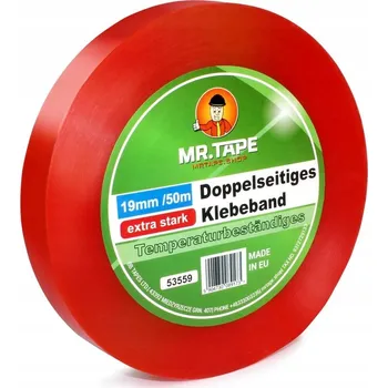 Lepicí páska Oboustranná lepicí páska na bannery 19 mm x 50 m PET