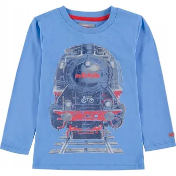 Chlapecké tričko s dlouhým rukávem Kanz modré, vel.