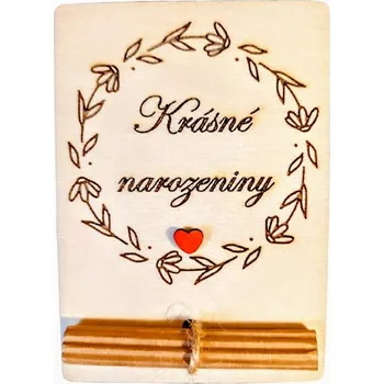 Dárková krabička Dekorace z Řečice Dárková karta na bankovku"krásné narozeniny 2"