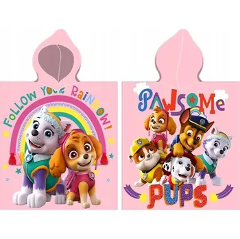 PONČO RUČNÍK 50x100 Tlapková patrola PAW